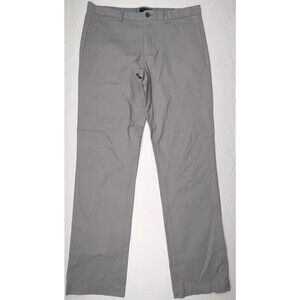Banana Republic Aiden Chino Slim Cotton Pant Mens 36x34 Gray